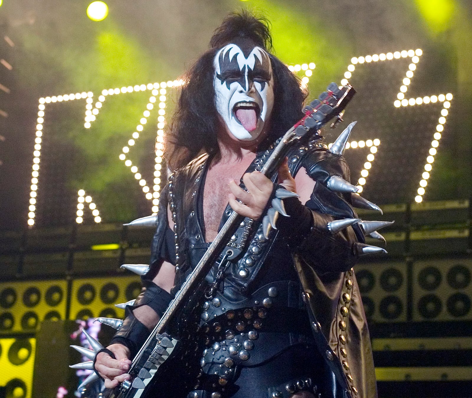 Fronted by Gene Simmons, pictured in this AP file photo, the heavy rock band KISS will perform at Wright State University’s Nutter Center on Aug. 22. (Christopher Barth/AP, File)