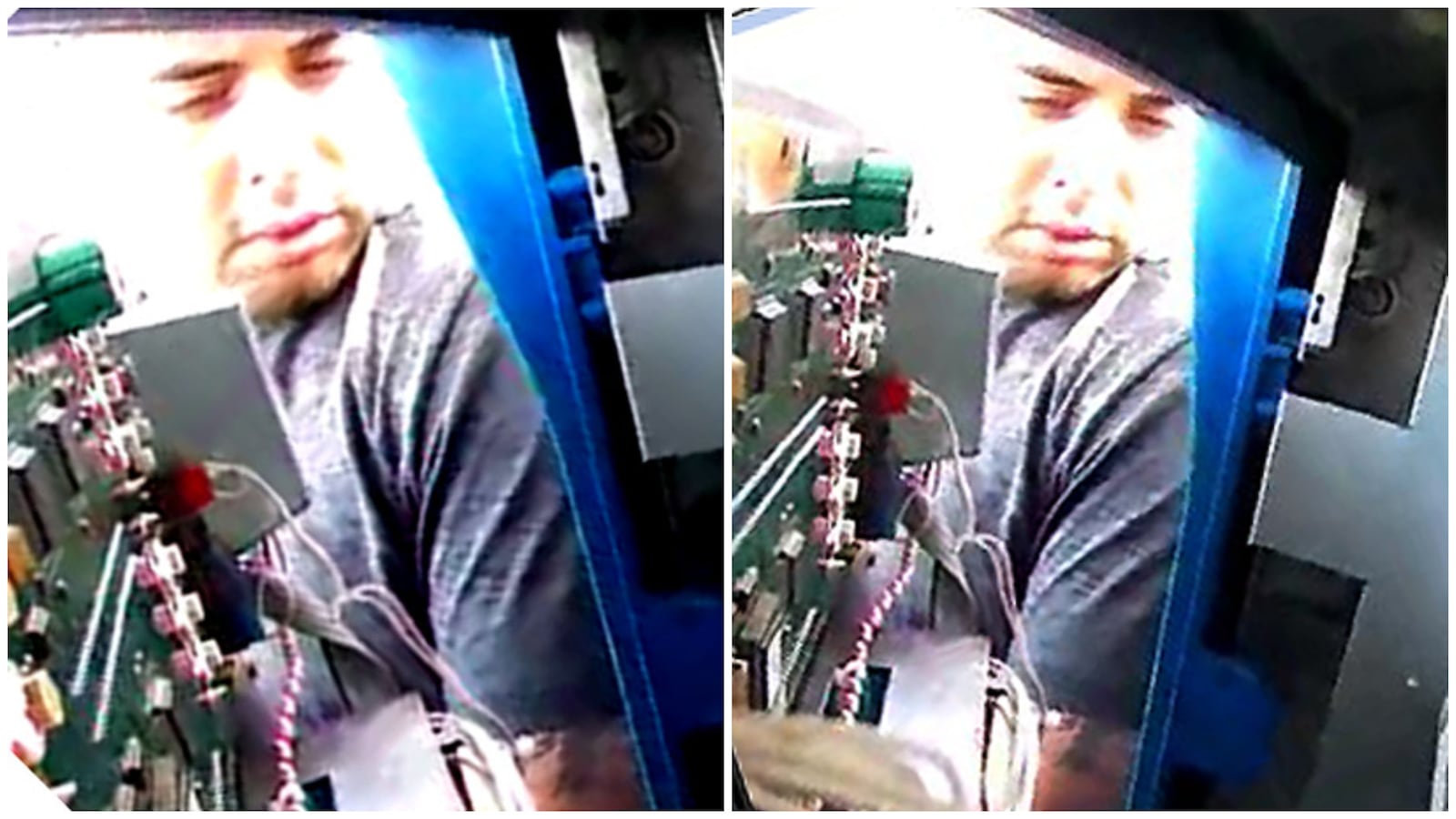 Police say this man was trying to retrieve an illegal credit card skimmer on a Fairfield gas pump. 