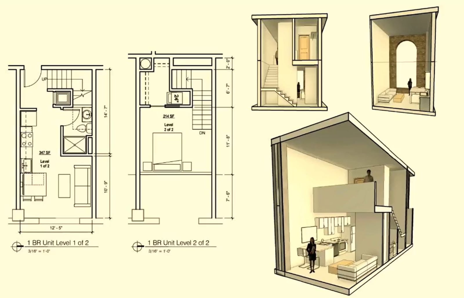 Shown is an enlarged one-bedroom apartment plan as part of the Beckett Paper Concept Plans in Hamilton. The former paper site is about to be redeveloped, with new construction as well as the preservation of many of the other buildings on the property. CITY OF HAMILTON