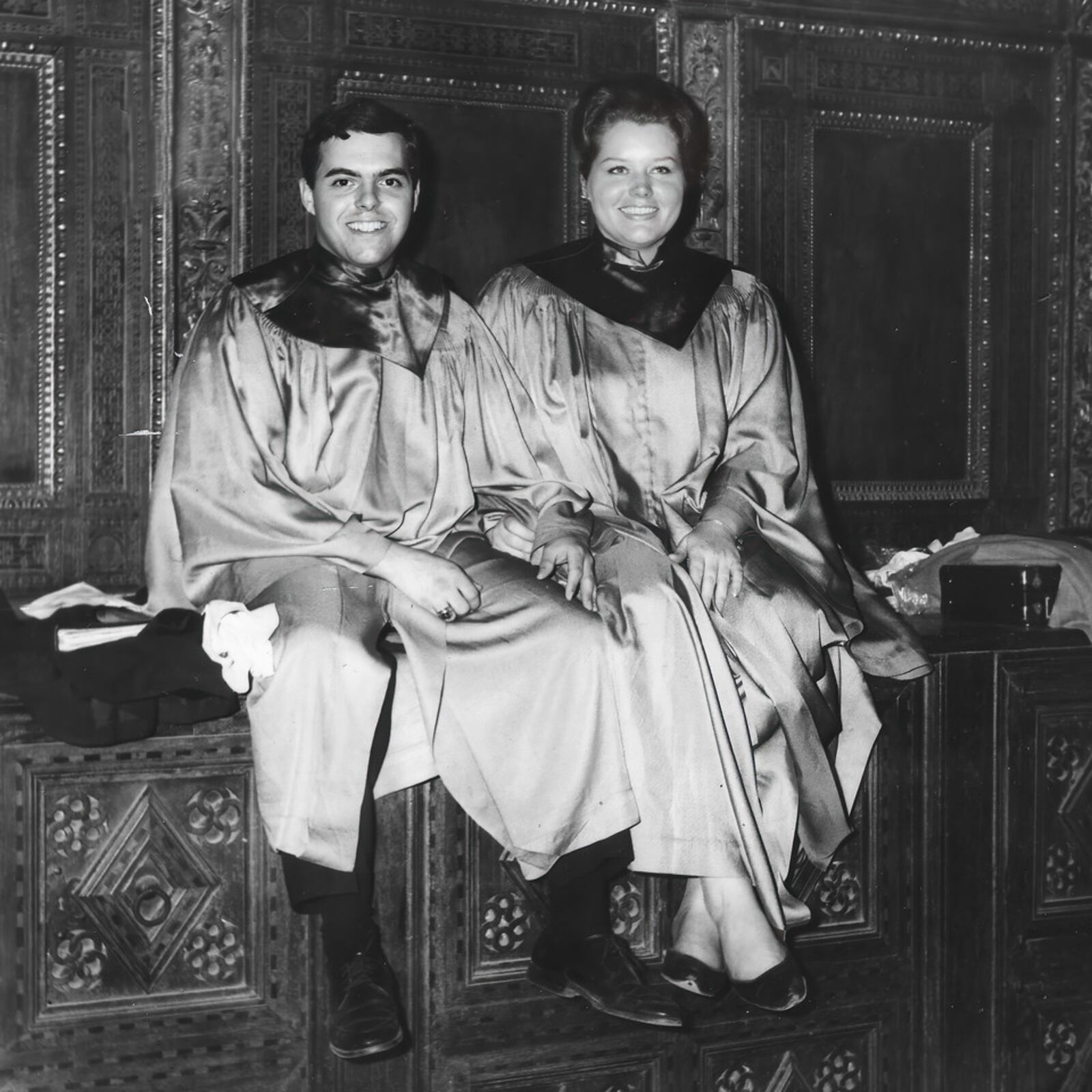 Pictured is Michael Pate and his eventual wife, Hilda (nee McIntyre), while singing for Otterbein College while in Paris, France. PROVIDED/THE PATE FAMILY