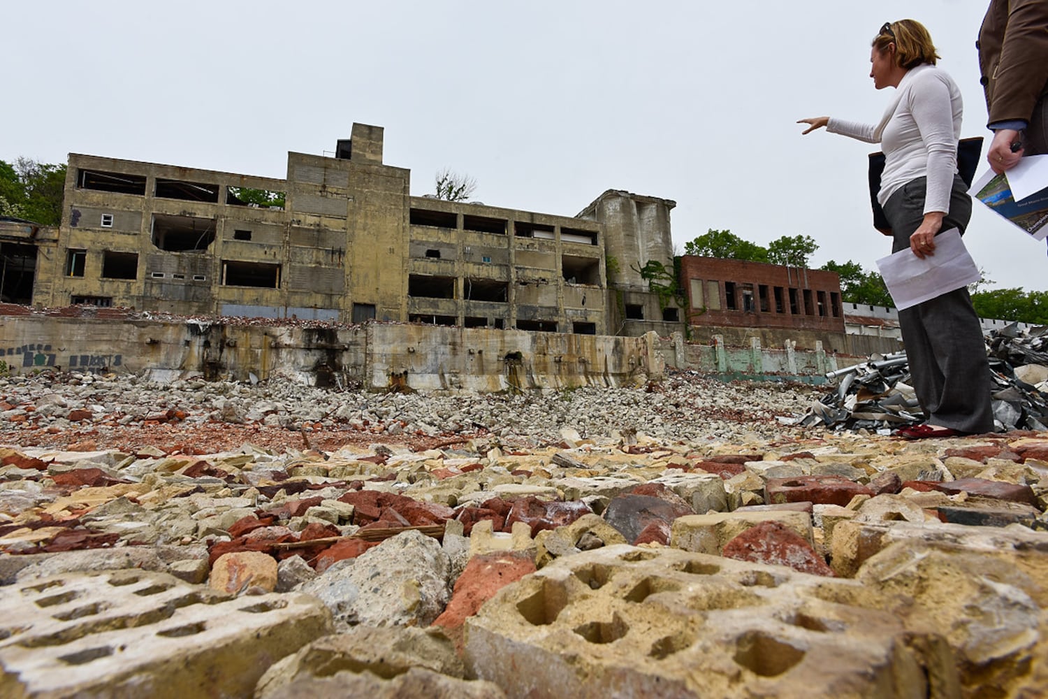 Tour of former Champion Paper Mill