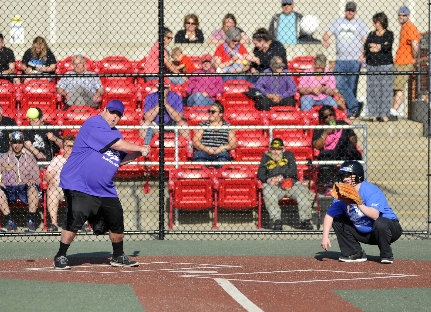 Ball games at Joe Nuxhall Miracle League Field