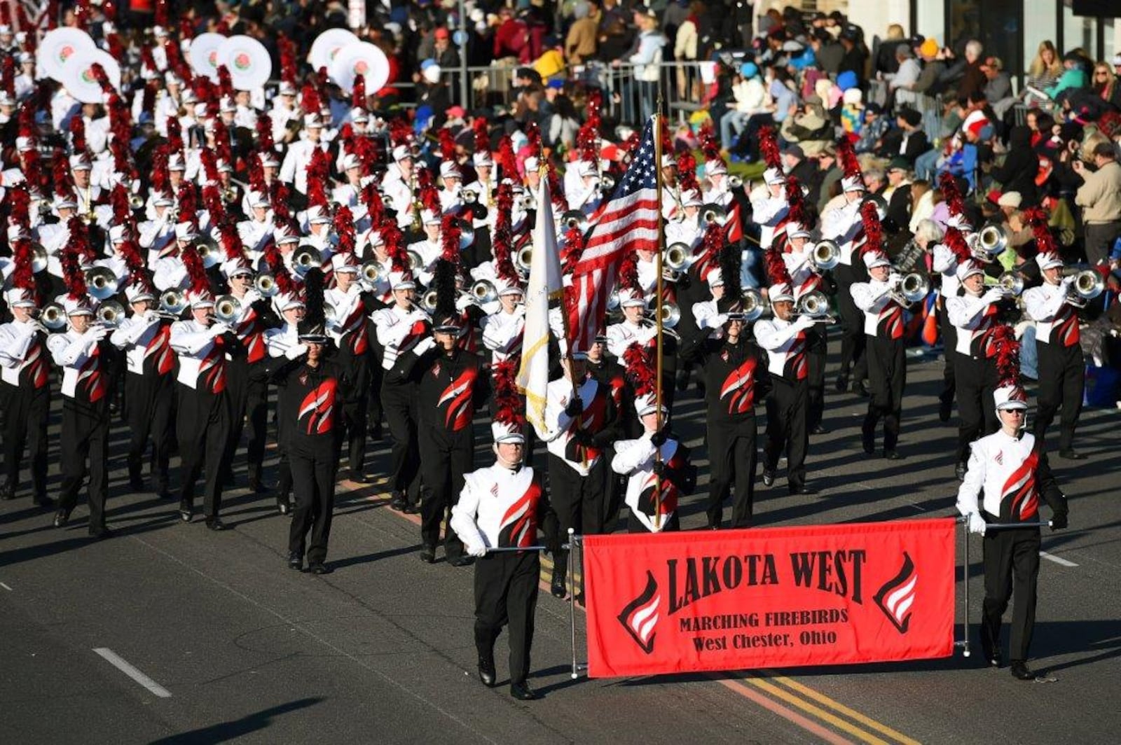 The Marching Firebirds of Lakota West High School remain the only band in Southwest Ohio to perform twice at the Rose Parade.