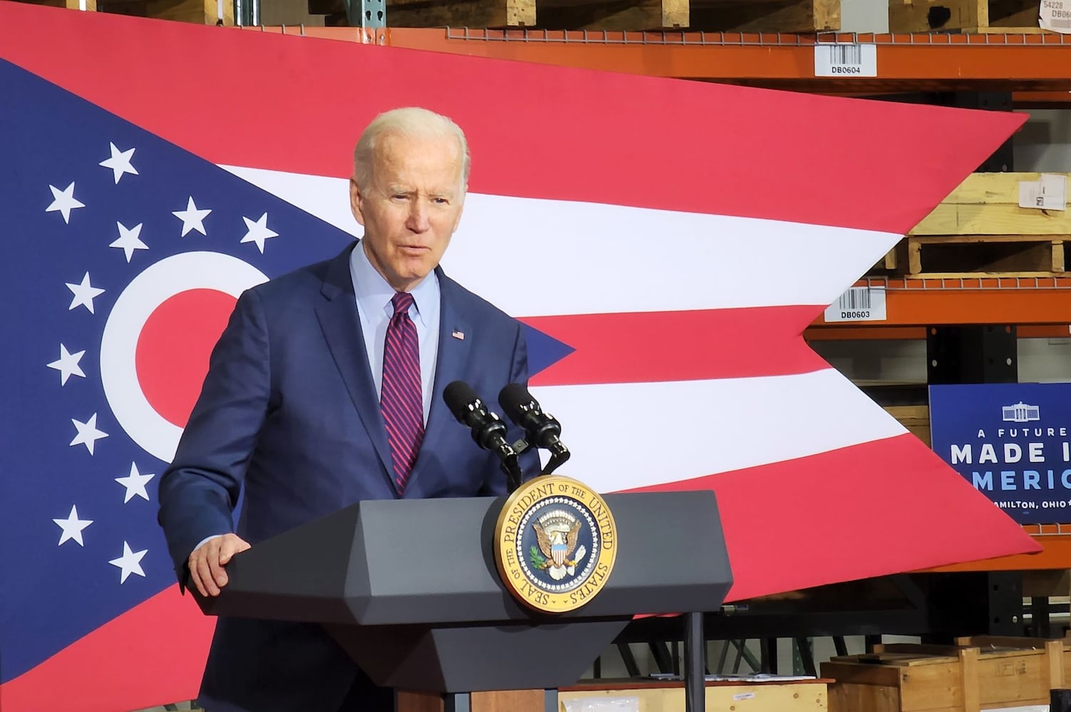 President Joe Biden in Hamilton