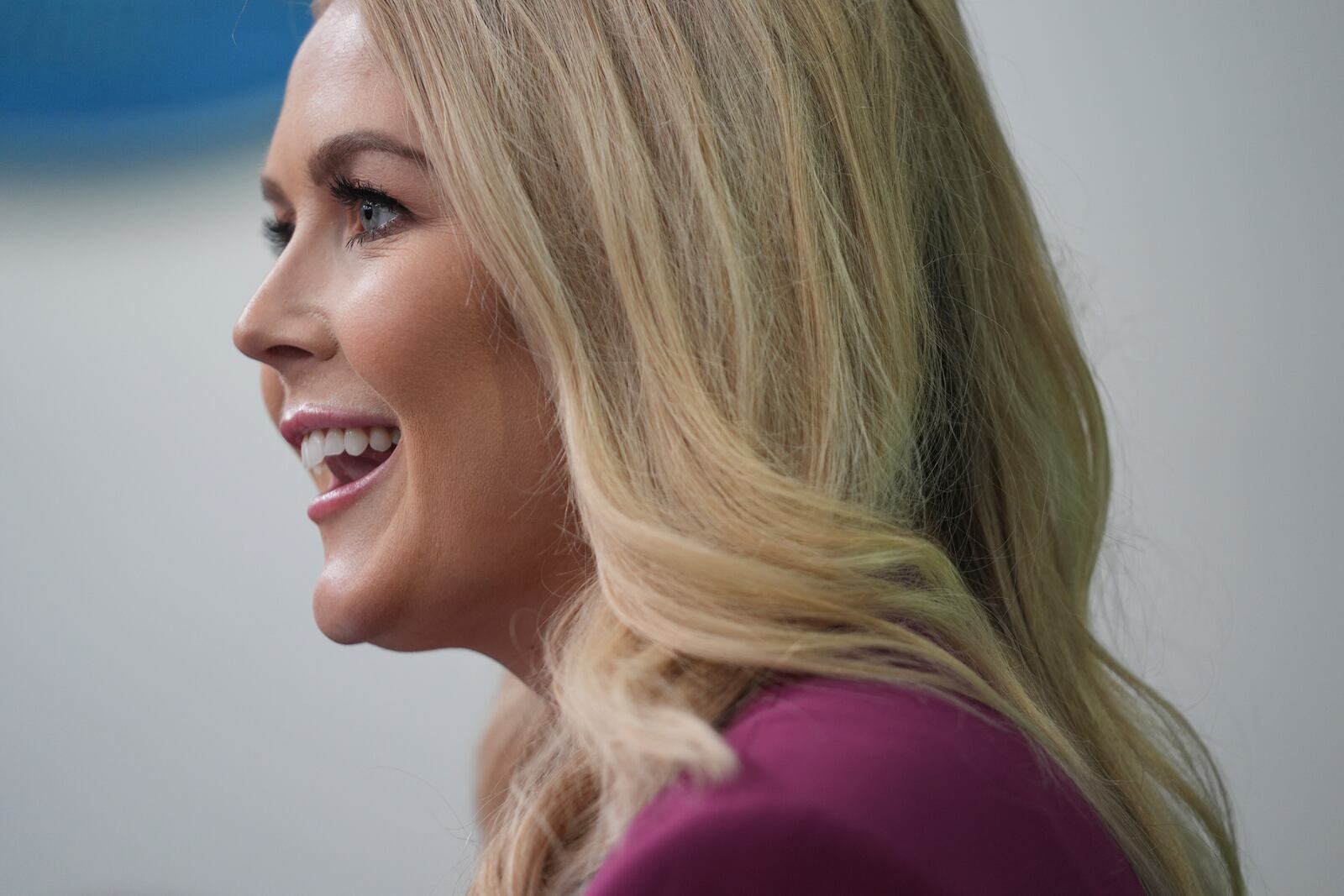 White House press secretary Karoline Leavitt speaks during a briefing at the White House, Tuesday, Jan. 28, 2025, in Washington. (AP Photo/Evan Vucci)