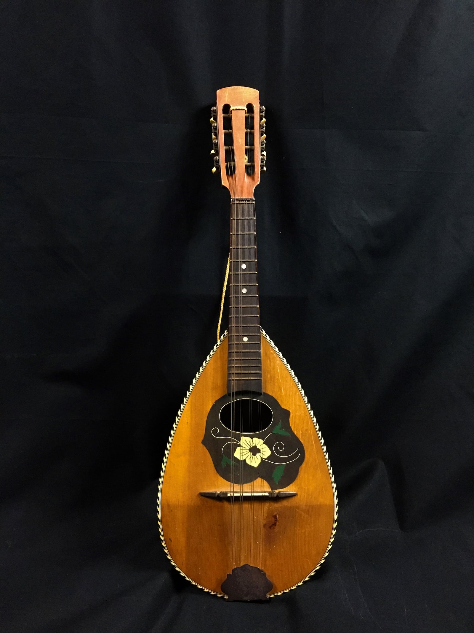 A mandolin in the possession of the National Museum of the U.S. Air Force. An Allied prisoner of war obtained the instrument in a prison camp through an exchange with a guard, according to museum curators. Air Force photo