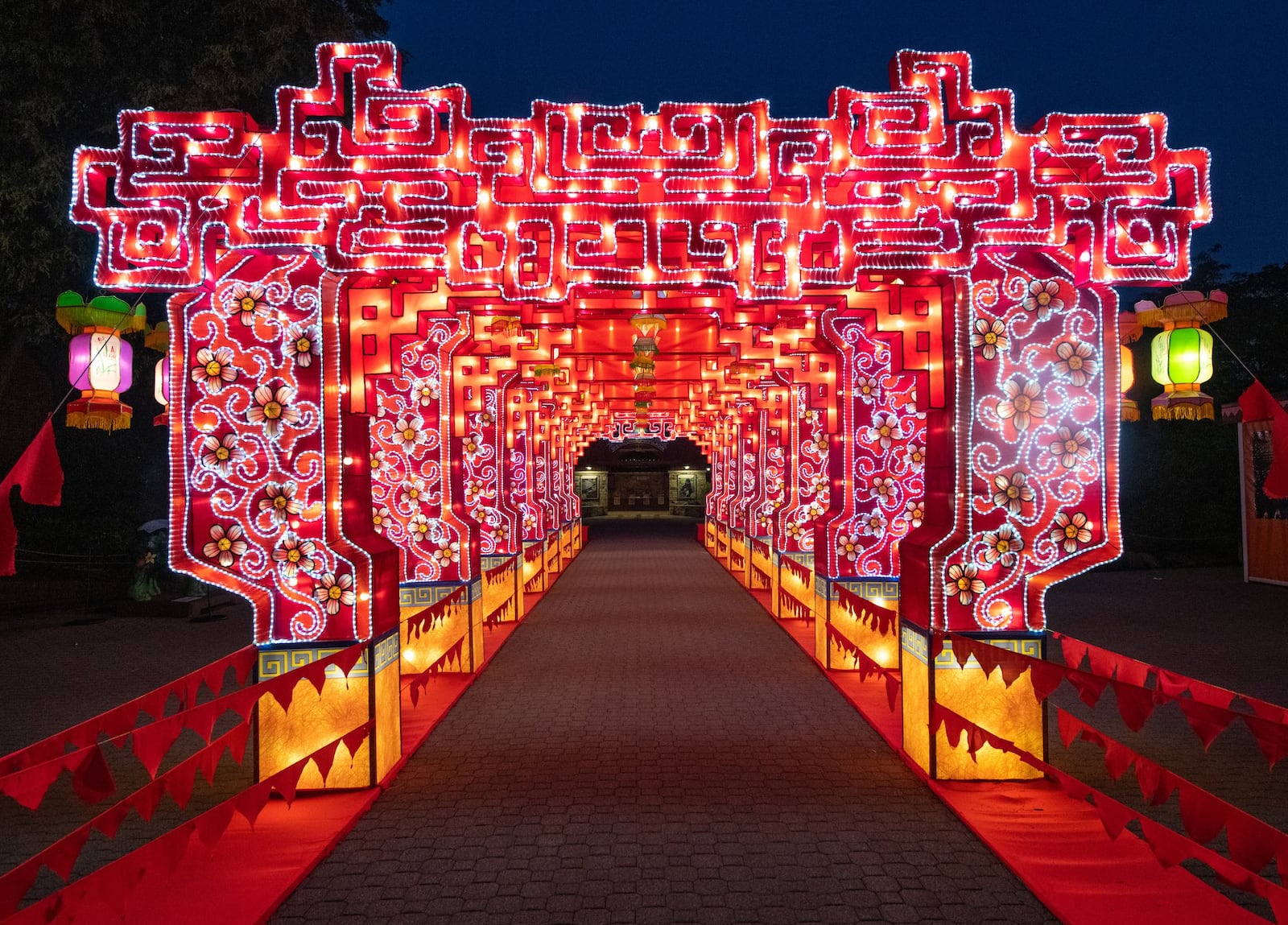 The Cleveland Metroparks Zoo comes alive after dark for six weeks for the Asian Lantern Festival, presented by Cleveland Clinic Children’s. The festival, which showcases more than 40 stunning lantern displays, is back on select nights through July 28 after breaking attendance records last year. CONTRIBUTED PHOTO BY KYLE LANZER/CLEVELAND METROPARKS