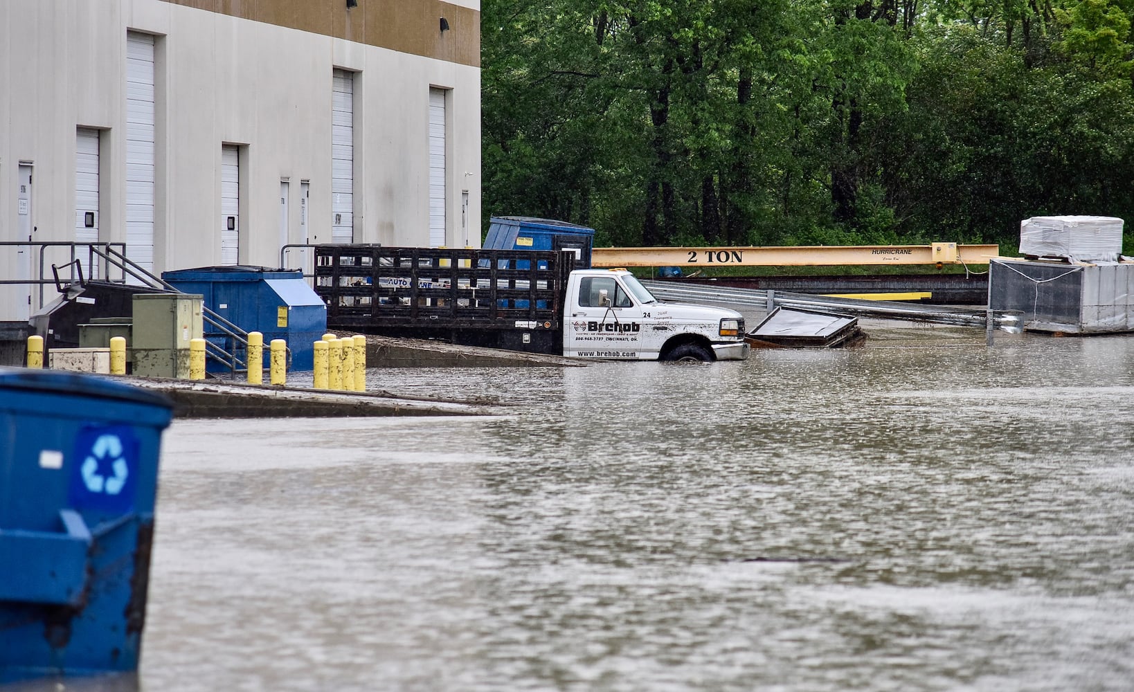 West Chester businesses evacuated due to high water