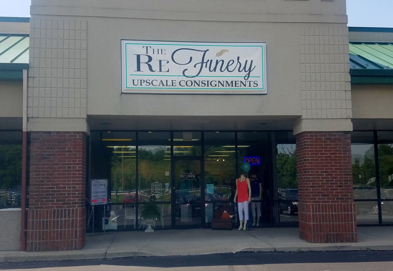 The ReFinery Upscale Consignment recently opened at 4887 Smith Road in West Chester Twp. offering women s clothing, accessories, such as handbags, shoes and jewelry, and home decor. It specializes in hand-painted furniture and wedding apparel. CONTRIBURED