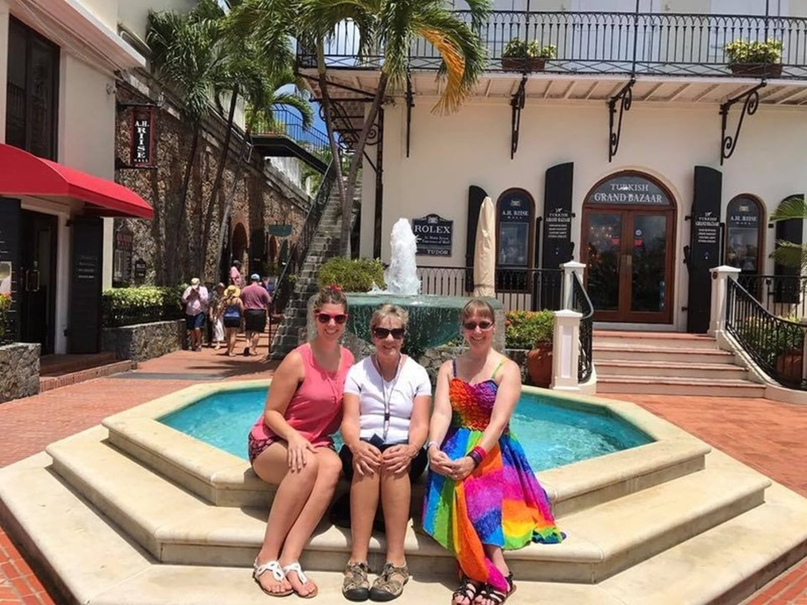 Franklin resident Jenna Tardiff (left) is pictured with her grandmother, Verna Gibson (middle) and mother, Linda Moore. The group traveled on a Royal Caribbean cruise ship that had to change course due to Hurricane Irma. They are pictured here in Puerto Rico on Sept. 2. 