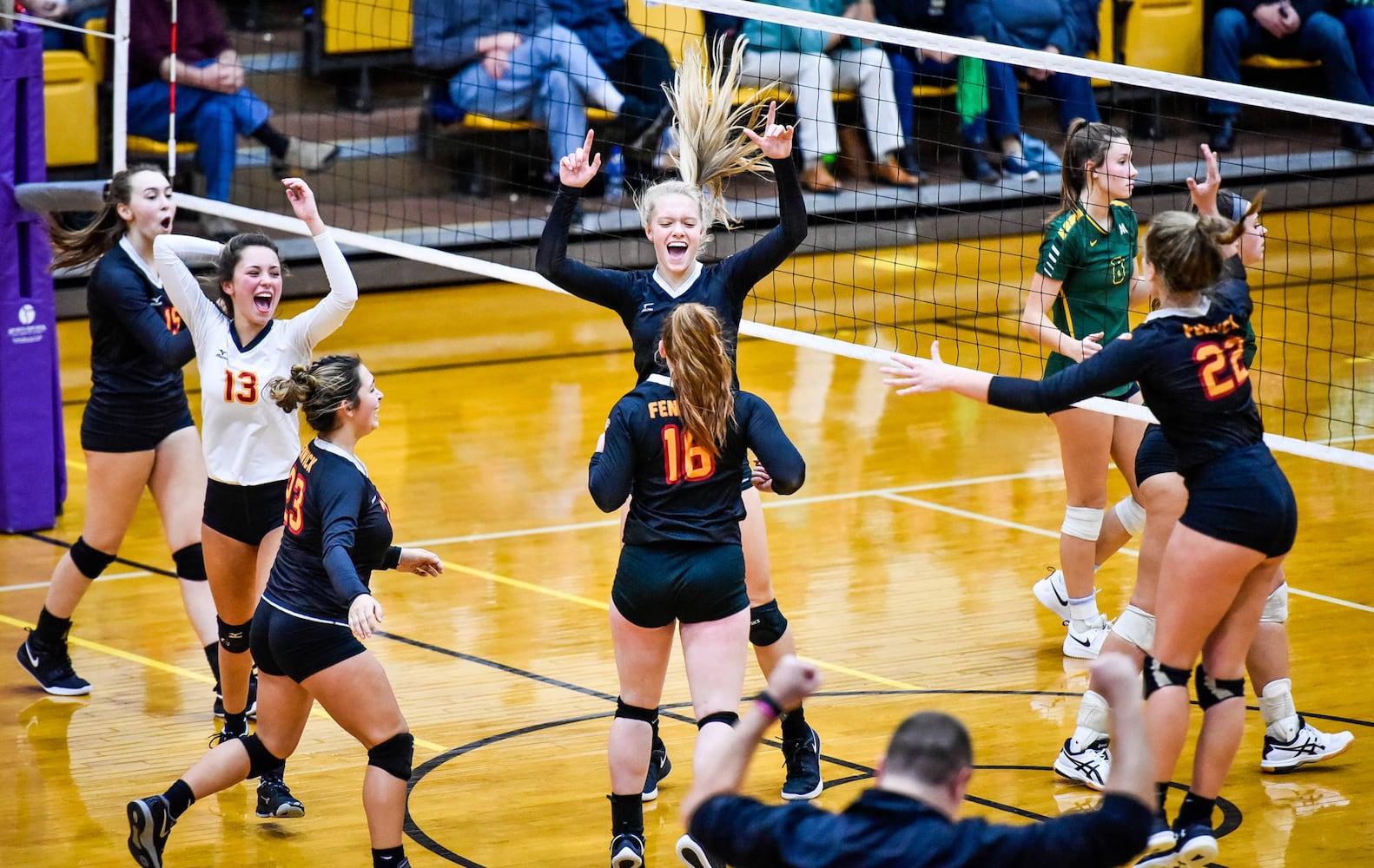 Fenwick vs McNicholas regional volleyball semifinal