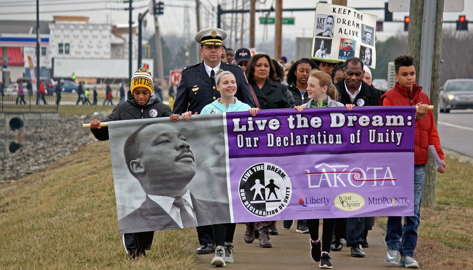 Marchers will once again participate in a previous Martin Luther King, Jr. celebration Monday in West Chester and Liberty Twp. This year’s event begins with a morning march on Monday, followed by an awards program and afternoon luncheon. Marchers are invited to meet at 10:30 a.m. near the base of the clock tower on The Square @ Union Centre, 9285 Centre Pointe Dr.