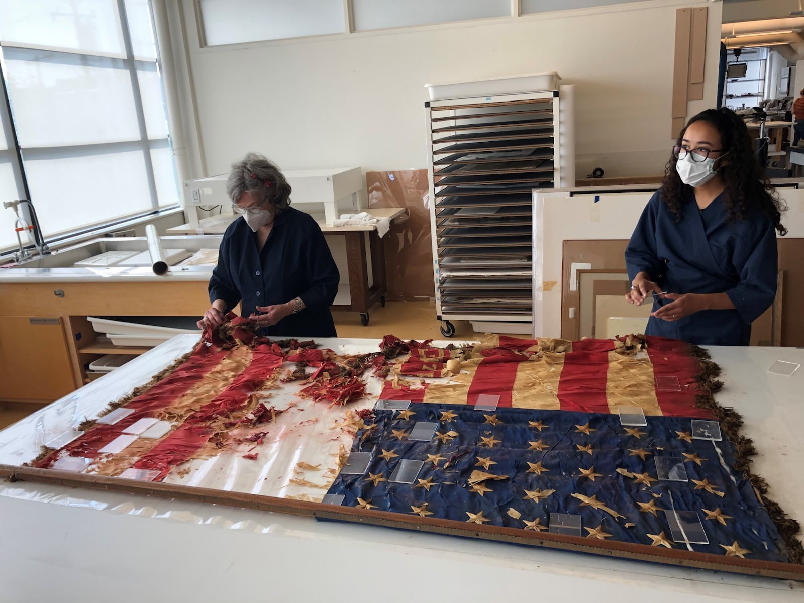 In July 2020, preservationists in Cleveland meticulously unrolled an American flag from its pole that was flown during the Civil War by the 35th Regiment of the Ohio Volunteer Infantry — also known as "the Butler Boys" for the county most soldiers came from. CONTRIBUTED