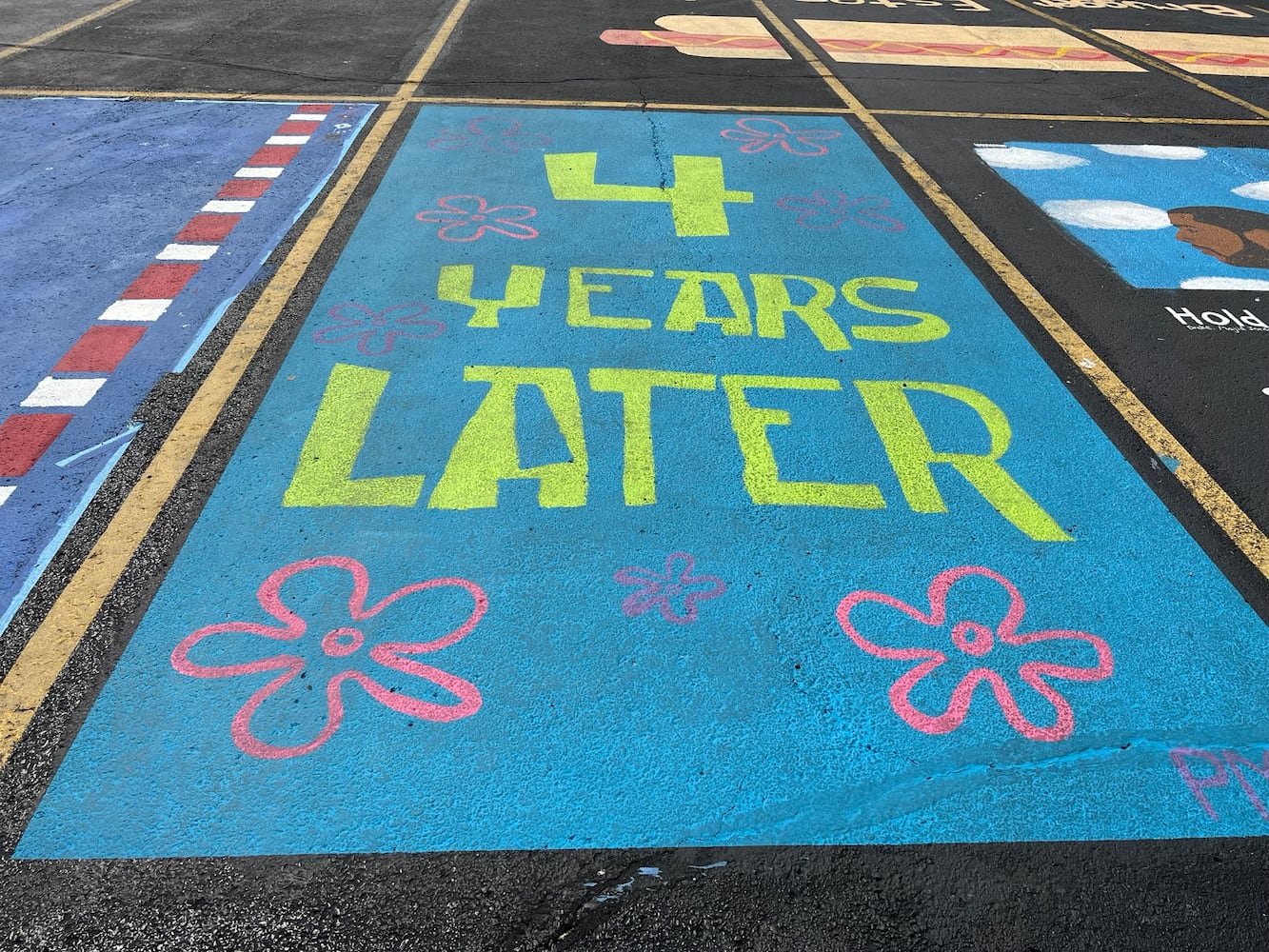 Badin High School senior parking lot spaces