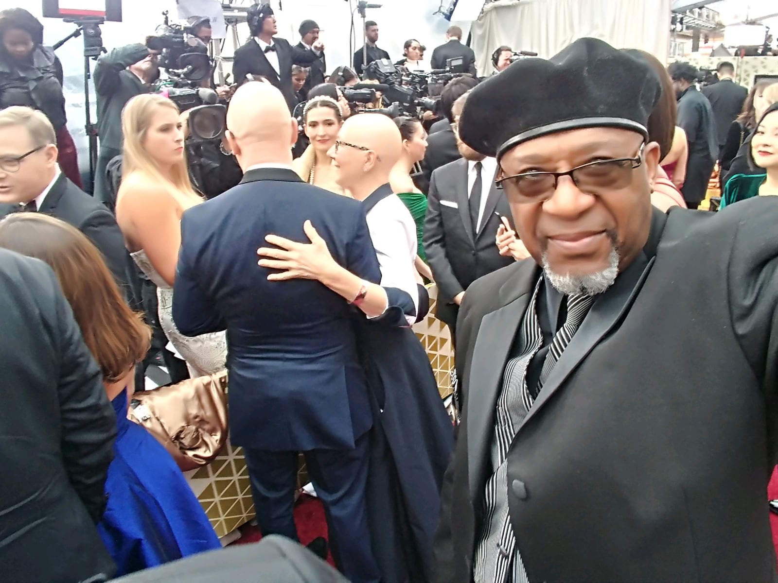 he Washington Twp. resident Robert "Bobby" Allen took this selfie on the red carpet before the Academy Awards on Sunday, Feb. 10.  Julia Reichert and Steve Bognar can be seen behind him. Allen was featured in the Yellow Springs couple's Oscar-winning film "American Factory."