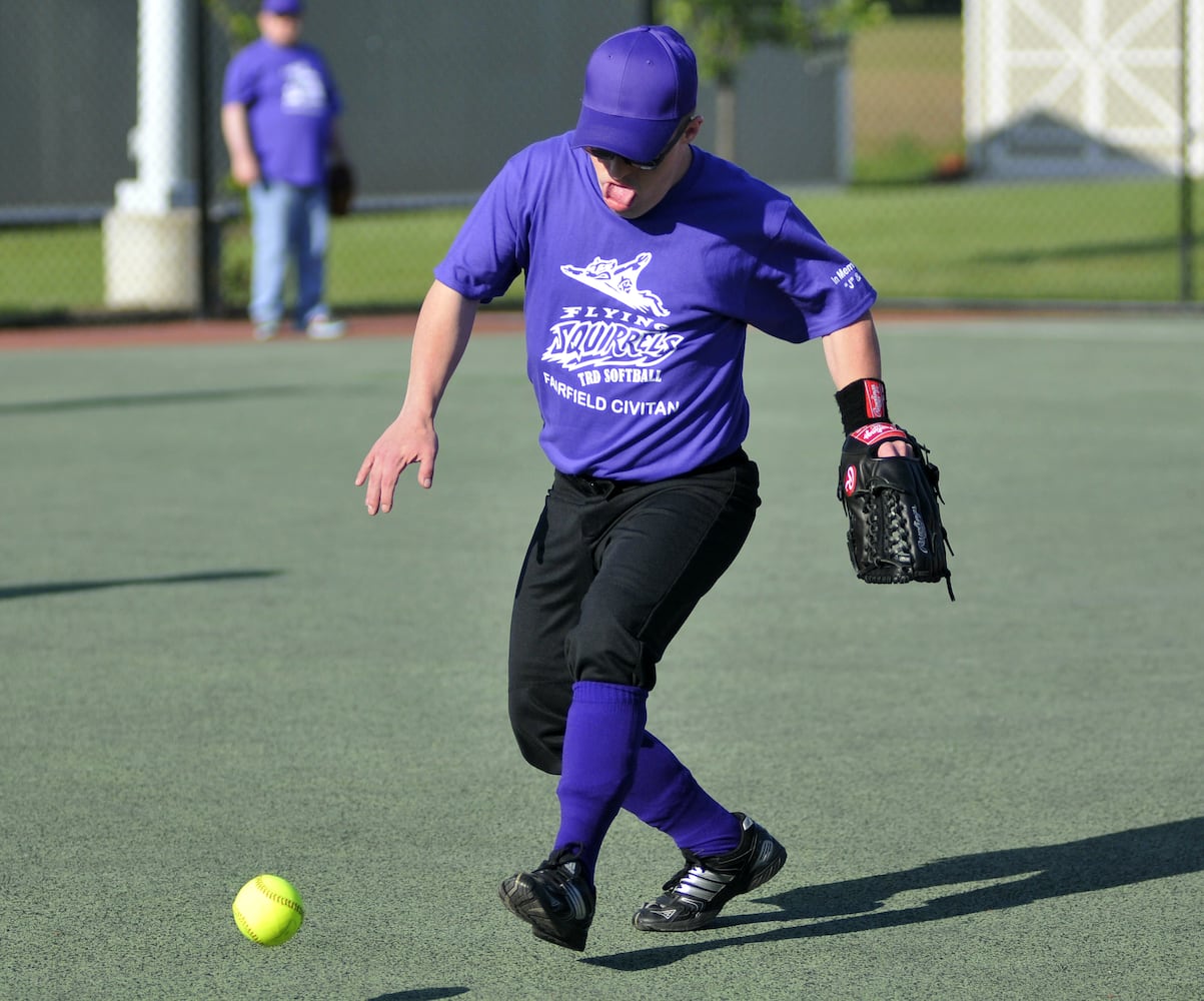 Ball games at Joe Nuxhall Miracle League Field