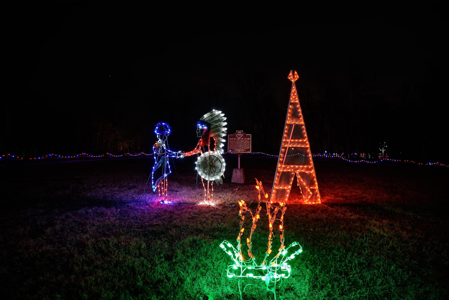 PHOTOS: Fort Saint Clair Whispering Christmas light display in Eaton