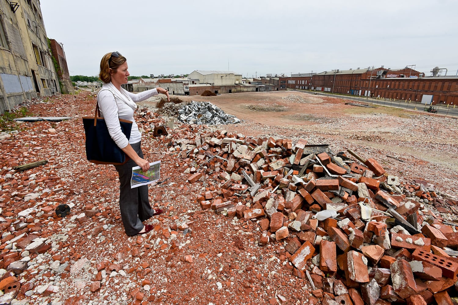 Tour of former Champion Paper Mill