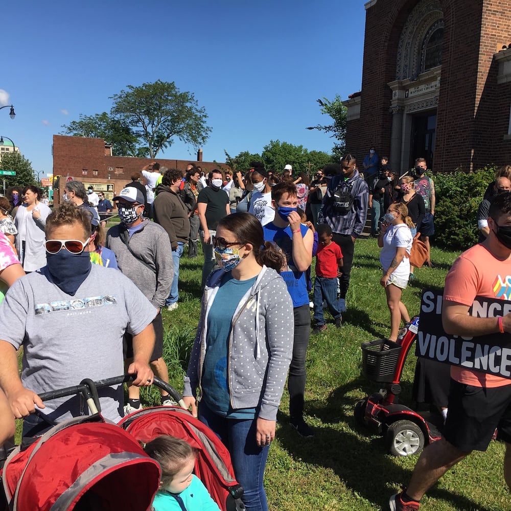 PHOTOS: Hundreds march in protest during Hamilton event at courthouse