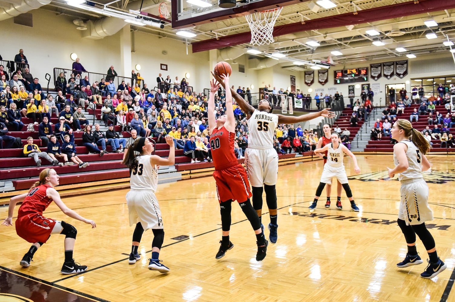 Franklin vs Monroe Girls Basketball