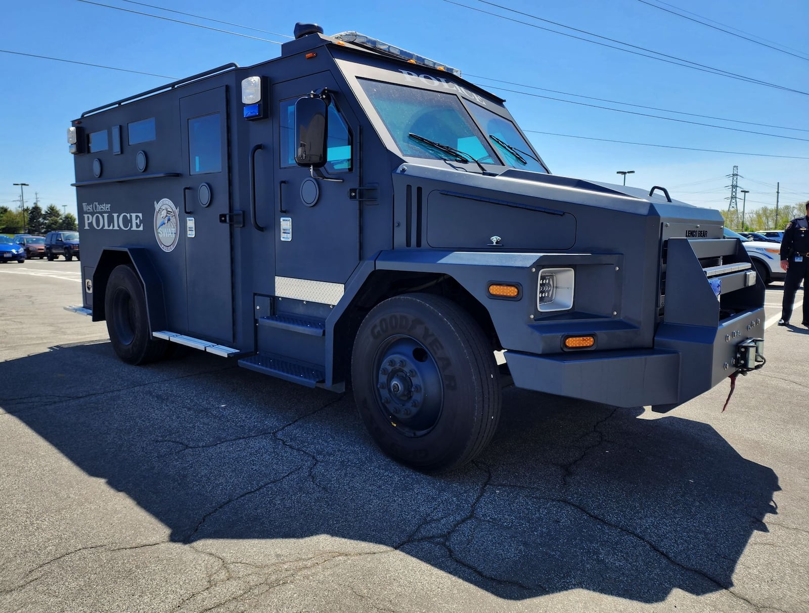 West Chester Township Police have asked township trustees for $25,000 to replace windows in their ballistic-engineered armored response (BEAR) vehicle. The aging windows are starting to create visibility issues inside the vehicle. NICK GRAHAM/STAFF