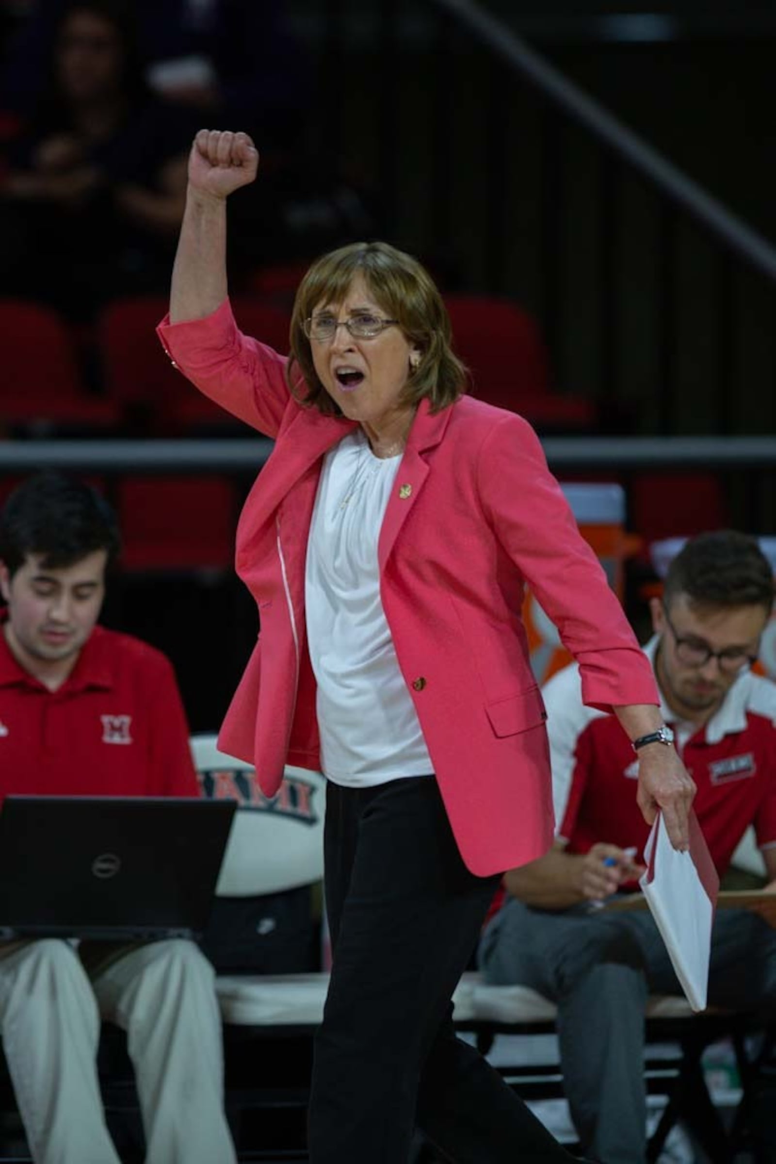 Miami University volleyball coach Carolyn Condit is retiring after 40 years at the helm at the end of the 2023 season. Condit is the winningest coach -- in any sports -- in Miami history. Miami University photo