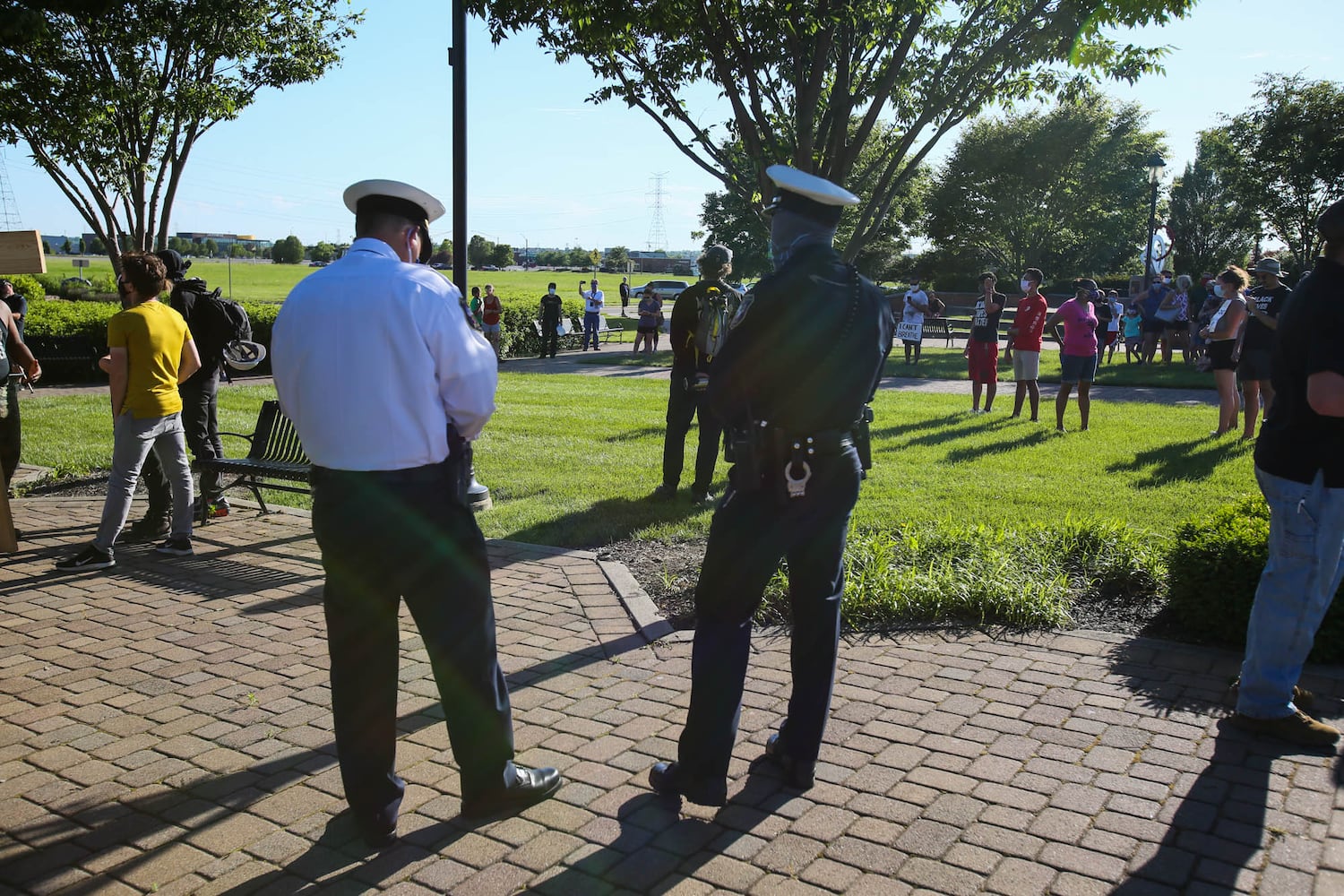 PHOTOS Crowd gathers at West Chester protest