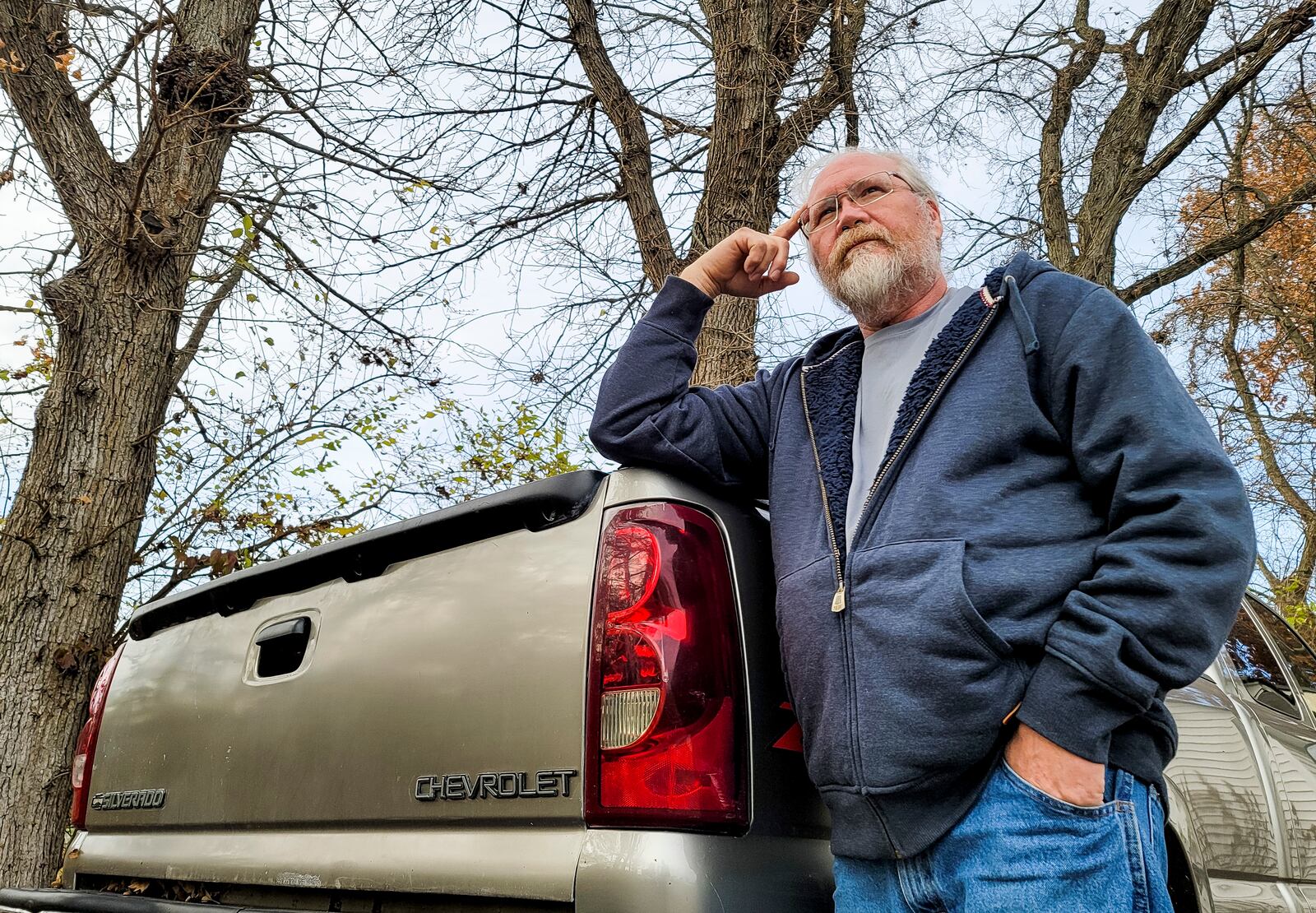 Robert Jordan and other residents in the area of Stahlheber Road and Carlisle Ave. have complained about what they say is a noisy business operating nearby on property owned by the city of Hamilton. NICK GRAHAM / STAFF