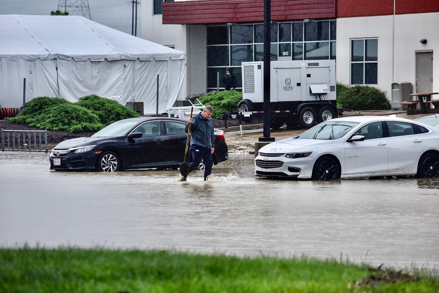 West Chester businesses evacuated due to high water