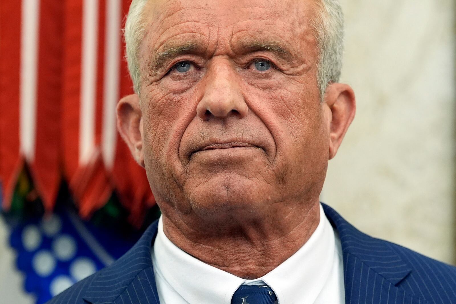 FILE - Robert F. Kennedy Jr., speaks after being sworn in as Health and Human Services Secretary in the Oval Office at the White House, Thursday, Feb. 13, 2025, in Washington. (Photo/Alex Brandon, File)