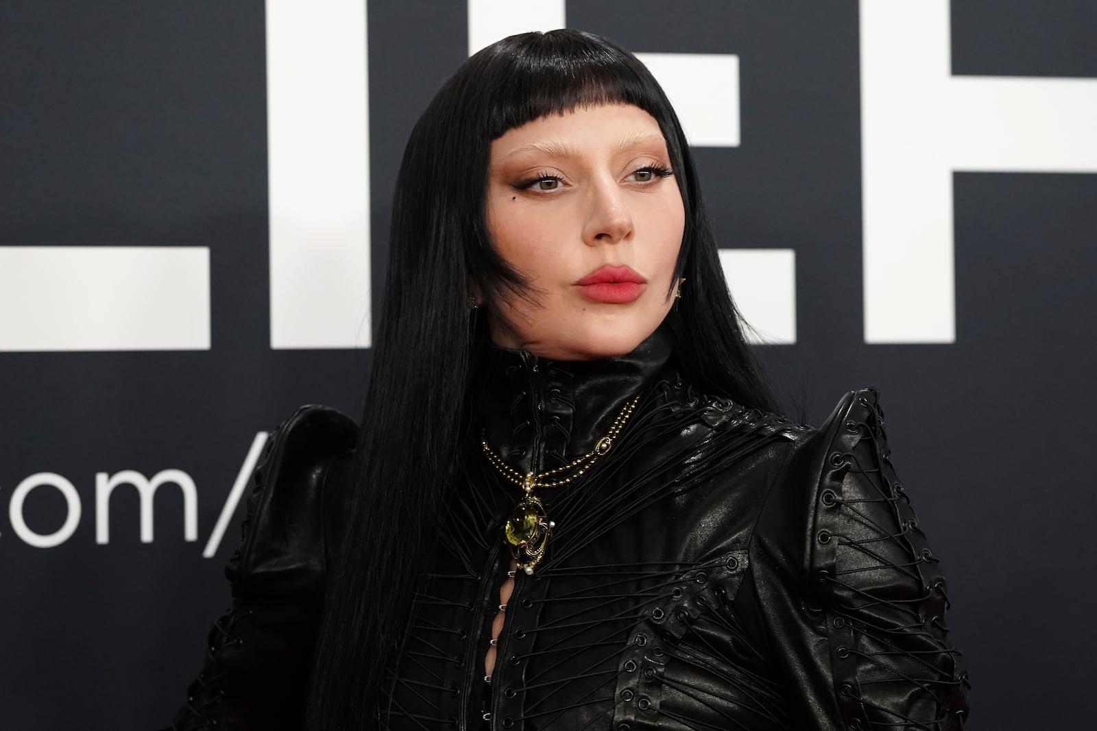 Lady Gaga arrives at the 67th annual Grammy Awards on Sunday, Feb. 2, 2025, in Los Angeles. (Photo by Jordan Strauss/Invision/AP)