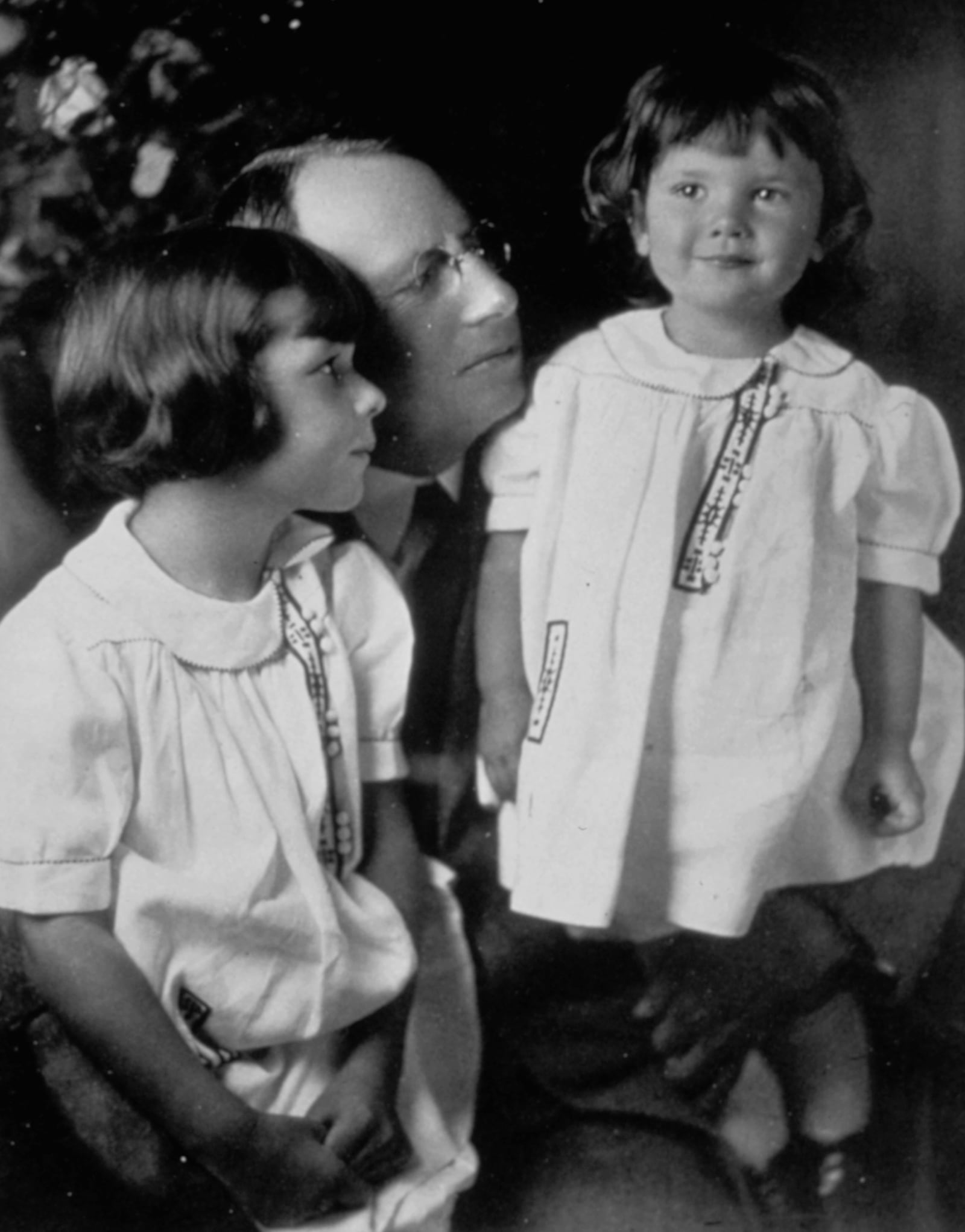 Gov. James M. Cox with his daughters Anne (left), age 5, and Barbara, age 2.  DAYTON DAILY NEWS ARCHIVE