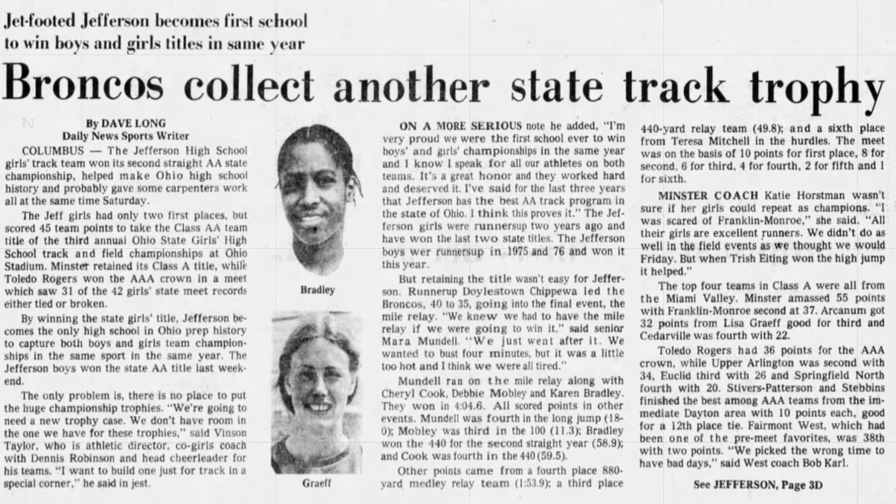 1977 state track championship