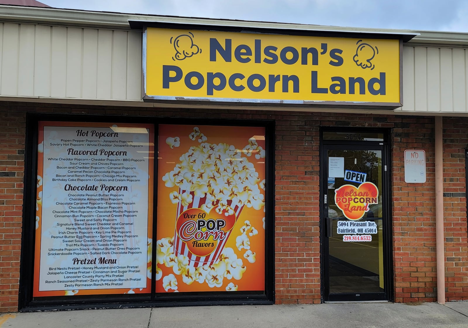 Nelson's Popcorn Land has opened on Pleasant Avenue in Fairfield with over forty varieties of popcorn and pretzels available to try before you buy. NICK GRAHAM / STAFF