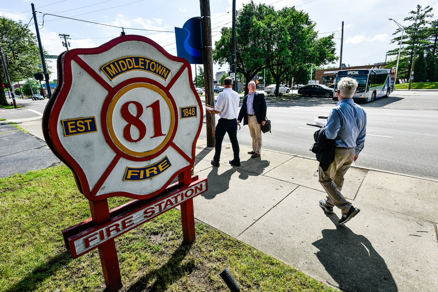 City council and officials tour Middletown fire stations