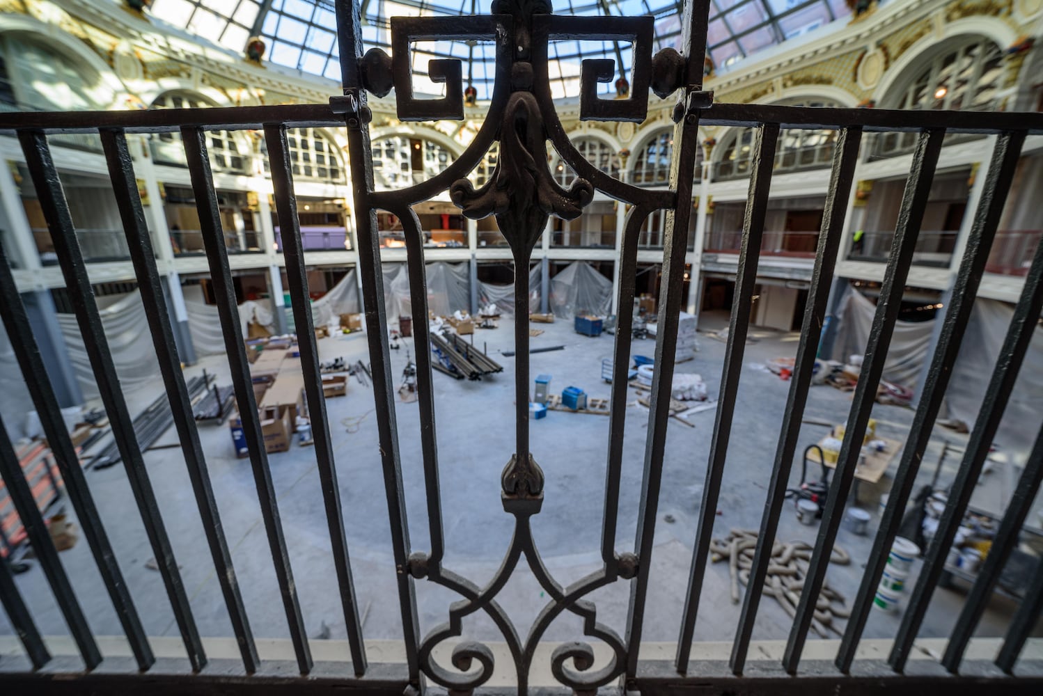 Dayton Arcade construction October 2020