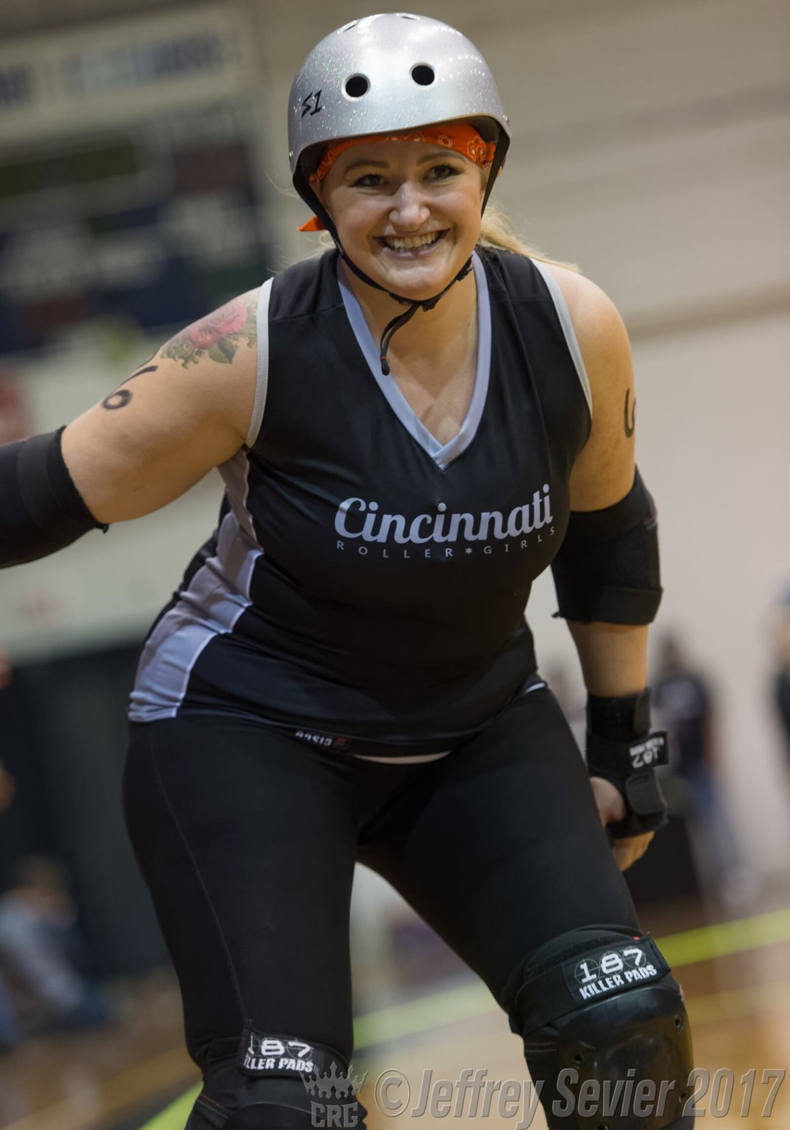 Amy “Noah Pologies” Michael is a teacher at Hamilton High School and is also a member of the Cincinnati Rollergirls. 