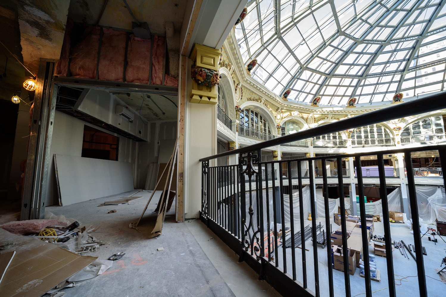 Dayton Arcade construction October 2020