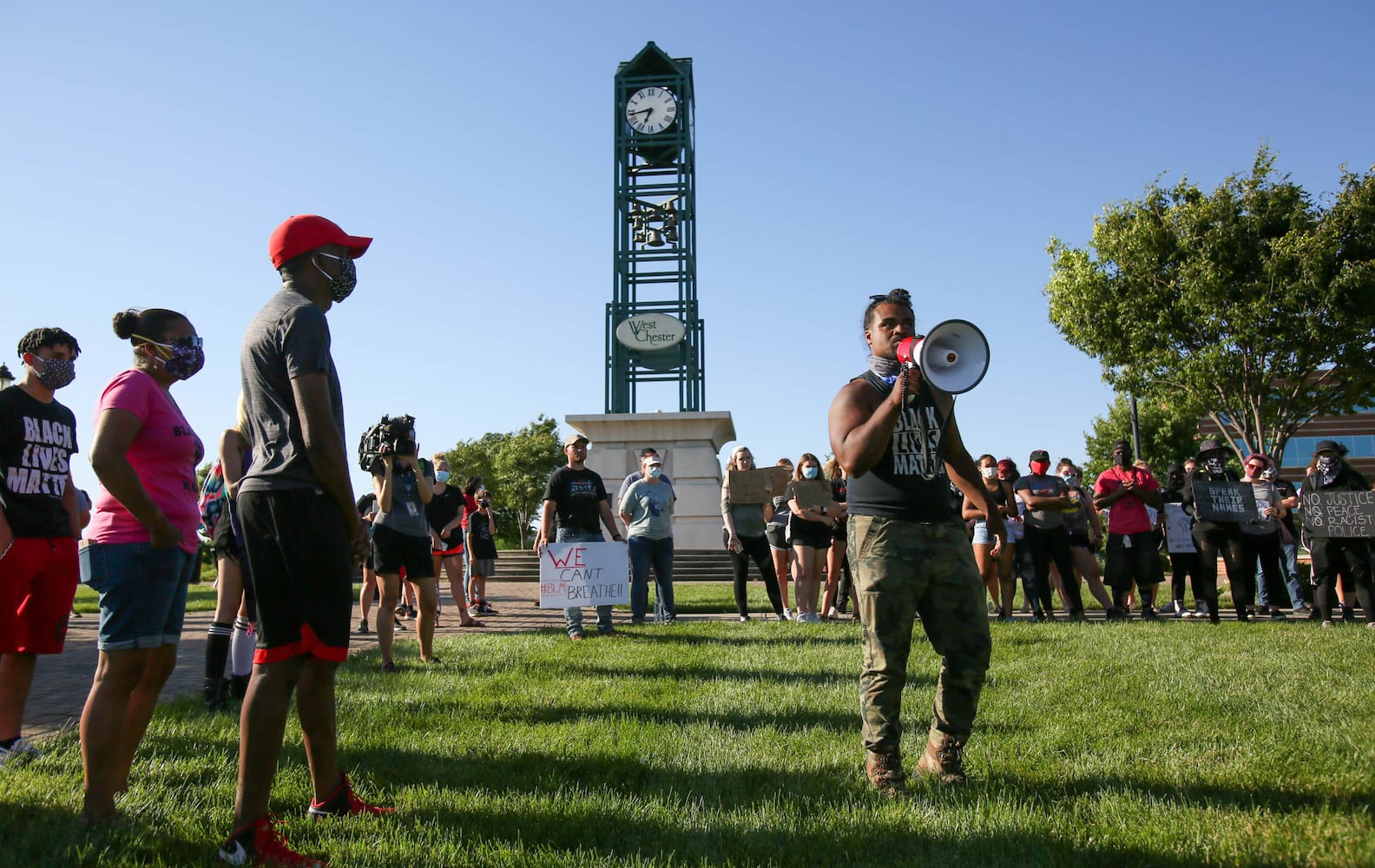 PHOTOS Crowd gathers at West Chester protest