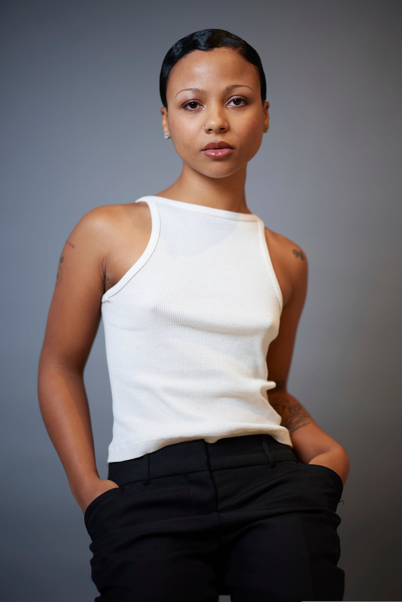 Myha'la poses for a portrait on Wednesday, Nov. 20, 2024, in New York. Myha'la has been named one of The Associated Press' Breakthrough Entertainers of 2024. (Photo by Matt Licari/Invision/AP)