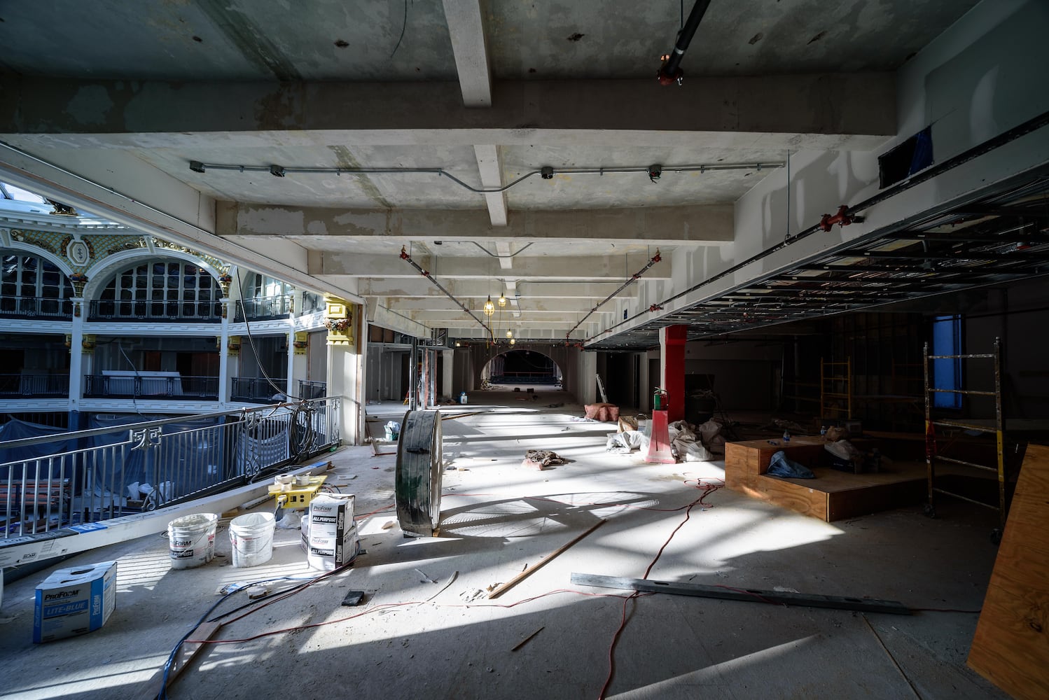 Dayton Arcade construction October 2020