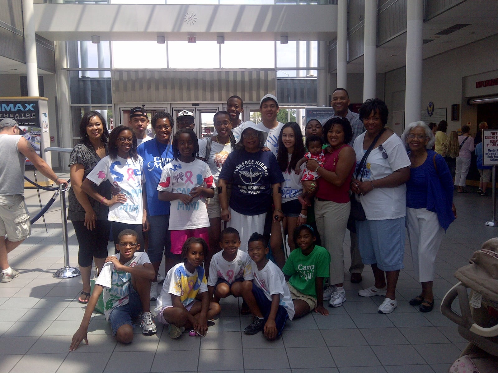 Terrelia Ogletree, her grandchildren and other family members visit the National Museum of the U.S. Air Force for a Camp Mimi outing during a previous year. CONTRIBUTED