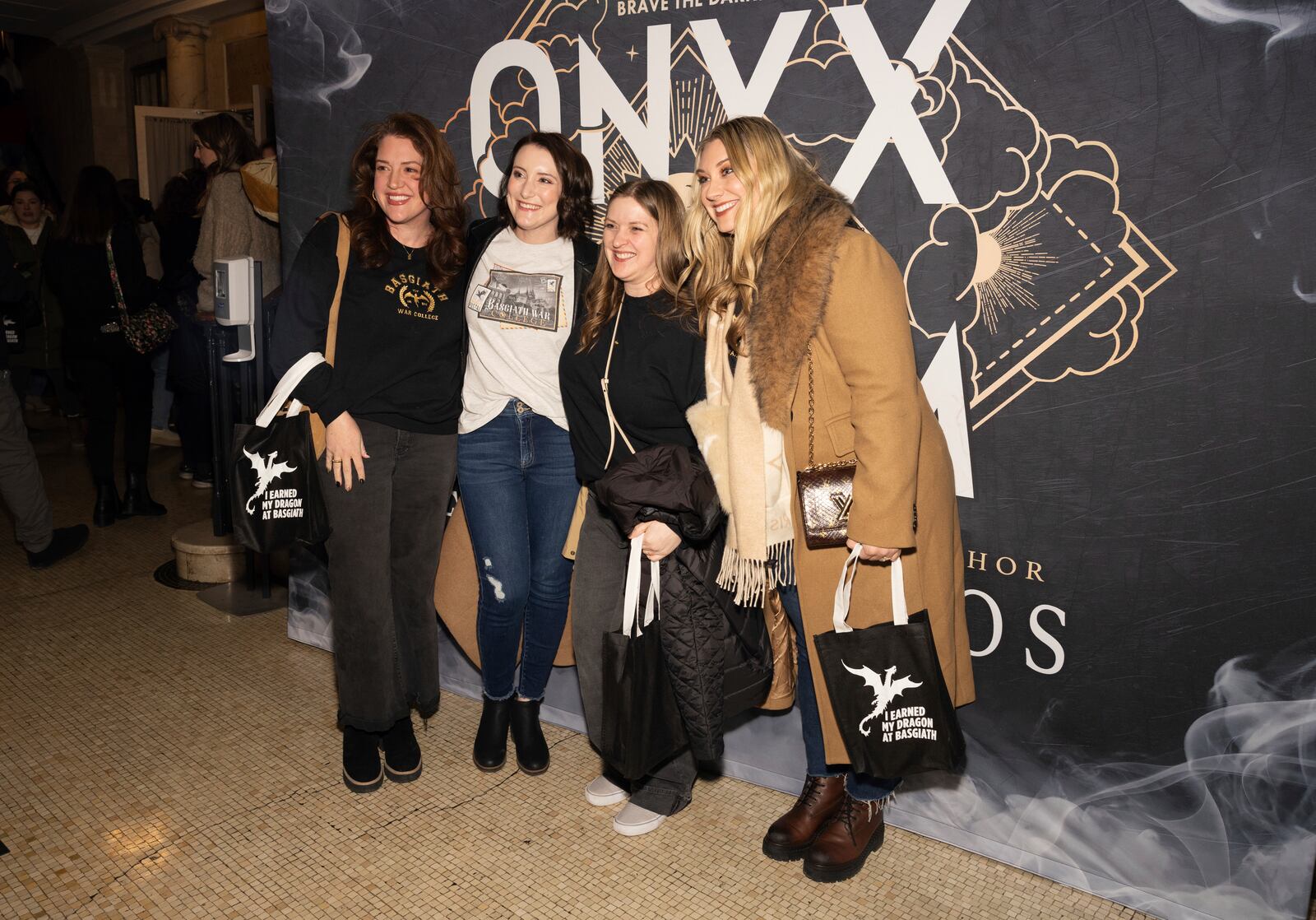 Audience members attend author Rebecca Yarros in conversation of her new book "Onyx Storm" at The Town Hall on Friday, Jan. 24, 2025, in New York. (Photo by CJ Rivera/Invision/AP)