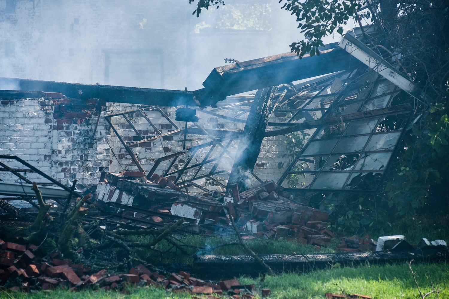 Aftermath of massive warehouse fire in Hamilton