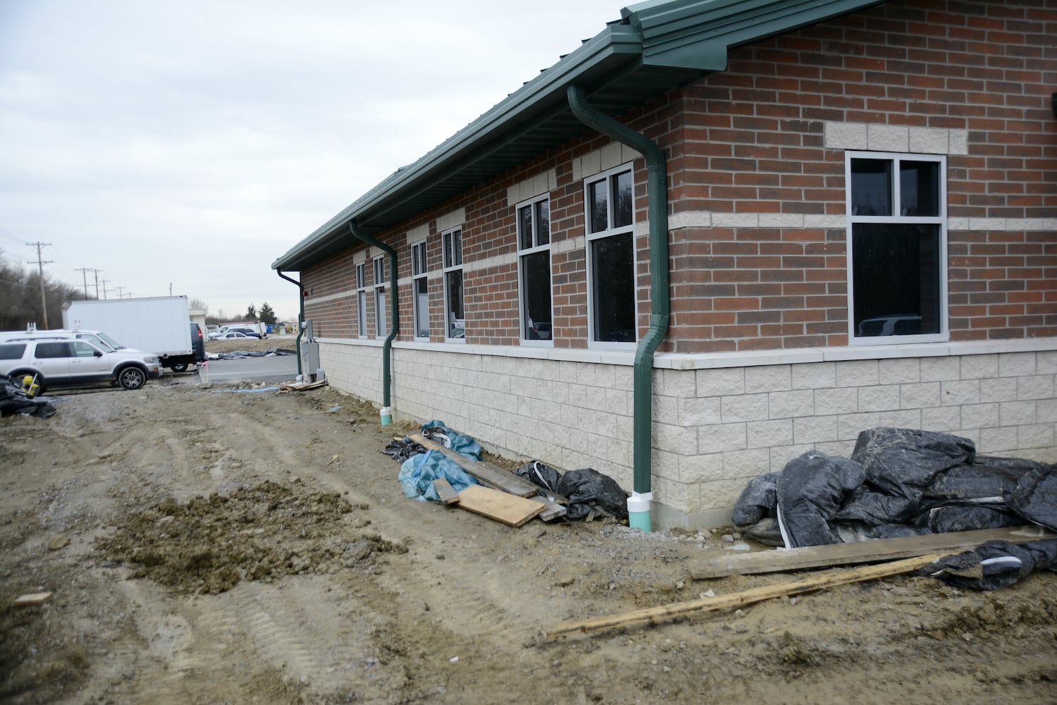 Construction progress of the Fairfield Twp. fire station