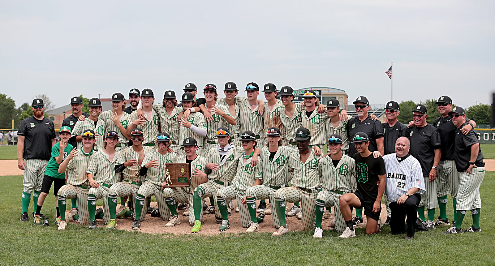 The Badin High School baseball team is Division II regional champions after defeating Highland 12-3 at Mason June 6, 2021. Contributed photo by E.L. Hubbard