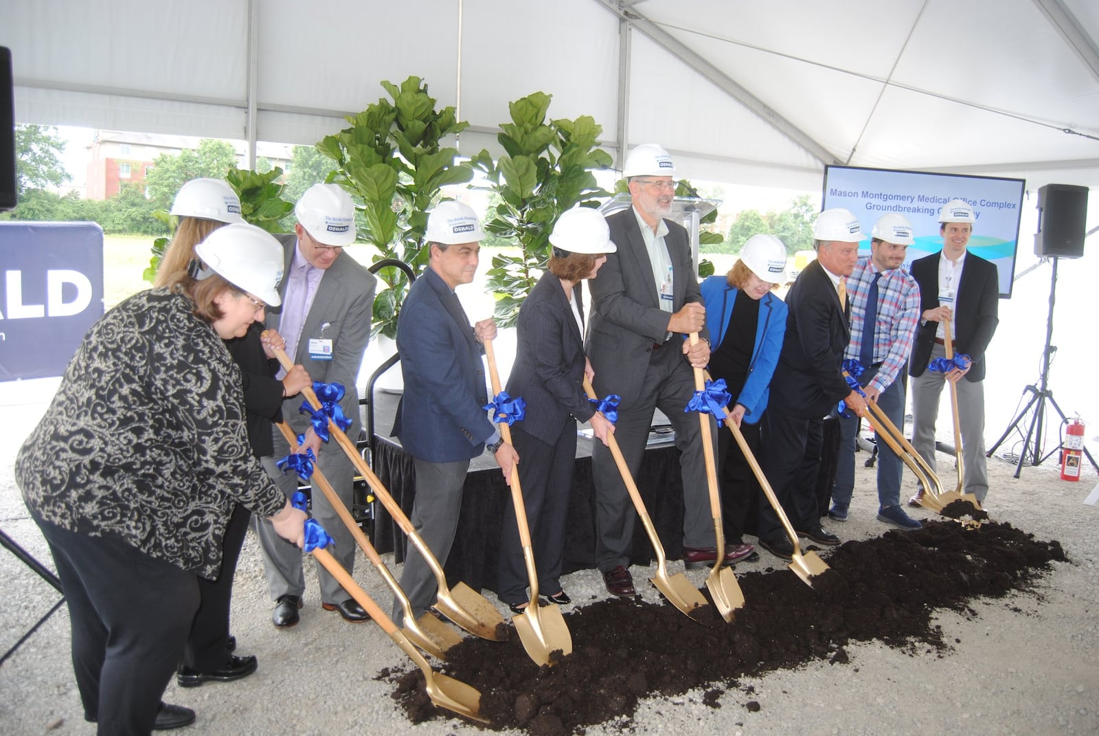 Mercy Health officials broke ground July 31 on a new $14 million medical office complex on the southwest corner of Mason-Montgomery Road and Parkway Drive in Deerfield Twp. The facility is expected to open in the summer of 2019. 