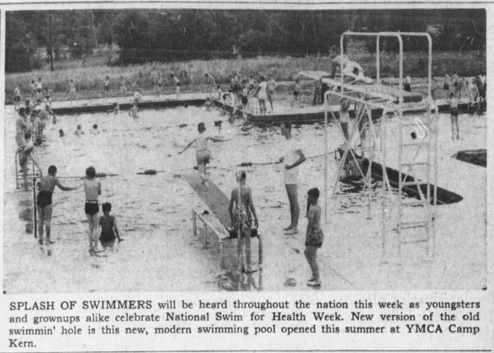 Camp Kern swimming pool. DAYTON DAILY NEWS ARCHIVES