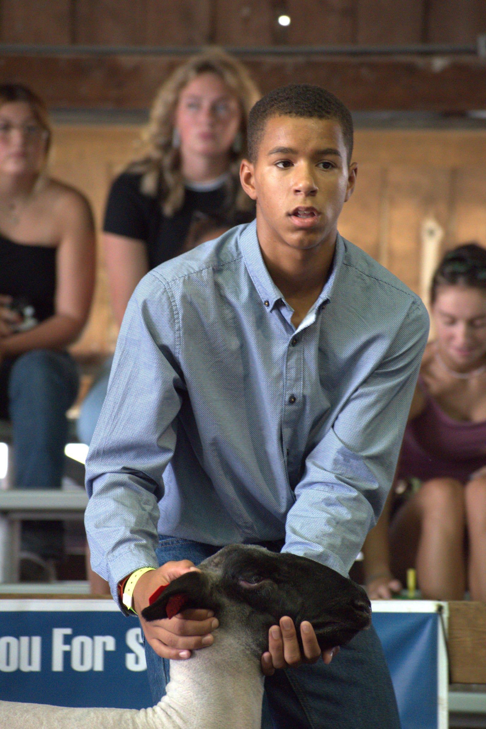 Brayden Kidd, 14, showed a lamb at the Butler County Fair. PROVIDED