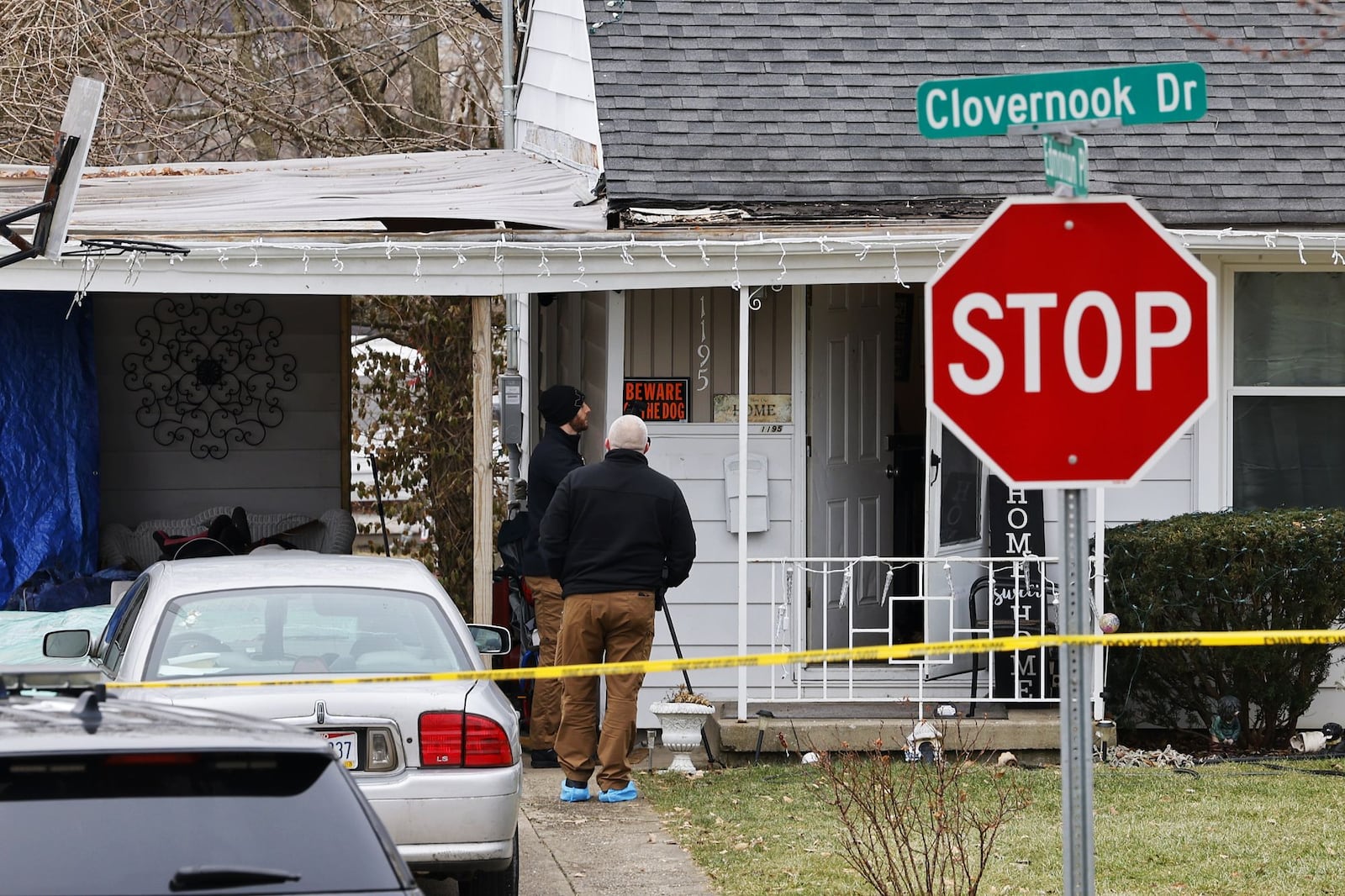 Hamilton police are investigating a shooting early Tuesday morning, Feb. 4, 2025, on Clovernook Drive. Police responded around 5:45 a.m. after emergency calls. Police found one shot, but the victim's injuries are non-life threatening. NICK GRAHAM/STAFF